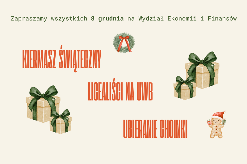 8 grudnia na Wydział Ekonomii i Finansów