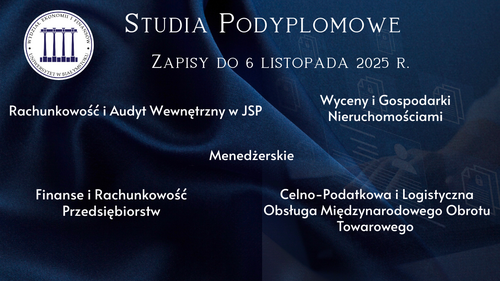 Trwa rekrutacja na Studia Podyplomowe