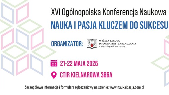 Konferencja „Nauka i pasja kluczem do sukcesu” – zaproszenie