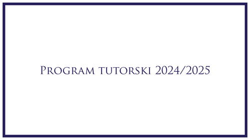Program tutorski 2024/25