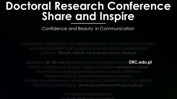 Zaproszenie do udziału w konferencji 'DRC Share&Inspire'