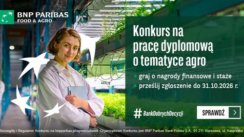 8. Edycja KONKURSU  NA NAJLEPSZĄ PRACĘ DYPLOMOWĄ AGRO