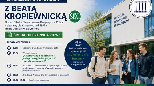 Spotkanie z Prezes Oddziału Okręgowego Stowarzyszenia Księgowych w Polsce w Białymstoku