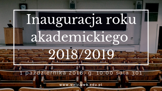 Inauguracja roku akademickiego  2018/2019