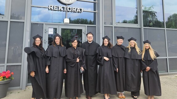 Uroczystość promocji doktorskich i habilitacyjnych – uczestnicy z Wydziału Ekonomii i Finansów