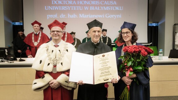 Prof. Marian Gorynia odebrał tytuł doktora honoris causa Uniwersytetu w Białymstoku