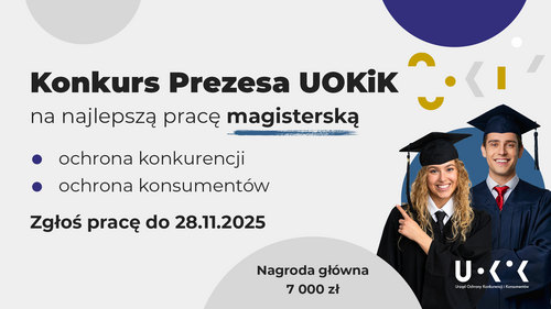Konkurs Prezesa UOKiK na najlepszą pracę magisterską
