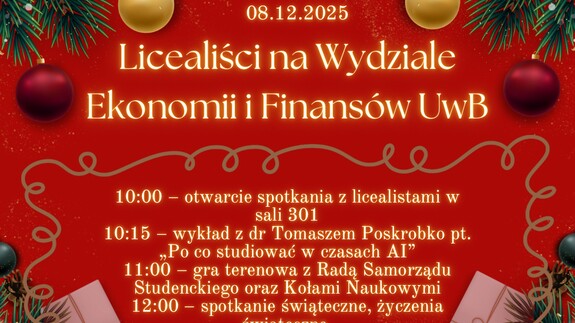 Licealiści na WEiF UwB