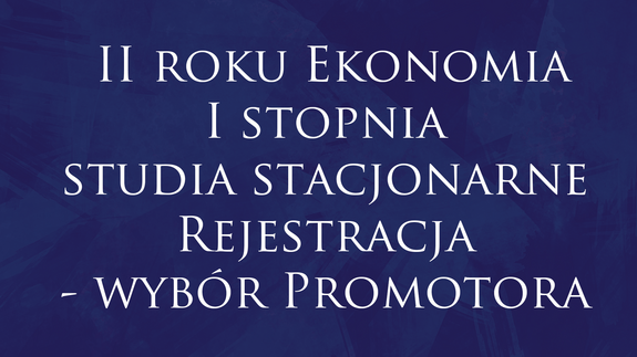 Rejestracja - wybór Promotora