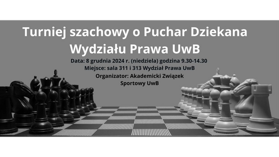 Turniej szachowy o "Puchar Dziekana Wydziału Prawa Uniwersytetu w Białymstoku"