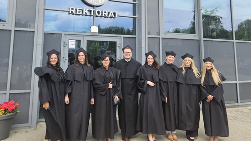 Uroczystość promocji doktorskich i habilitacyjnych – uczestnicy z Wydziału Ekonomii i Finansów