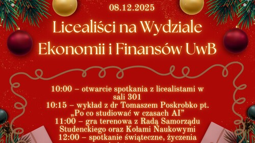 Licealiści na WEiF UwB