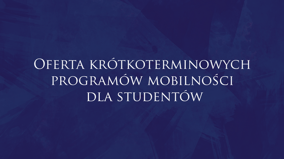 Oferta krótkoterminowych programów mobilności dla studentów