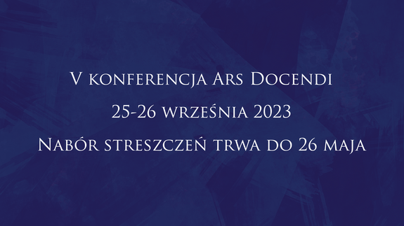 V konferencja Ars Docendi 25-26 września 2023